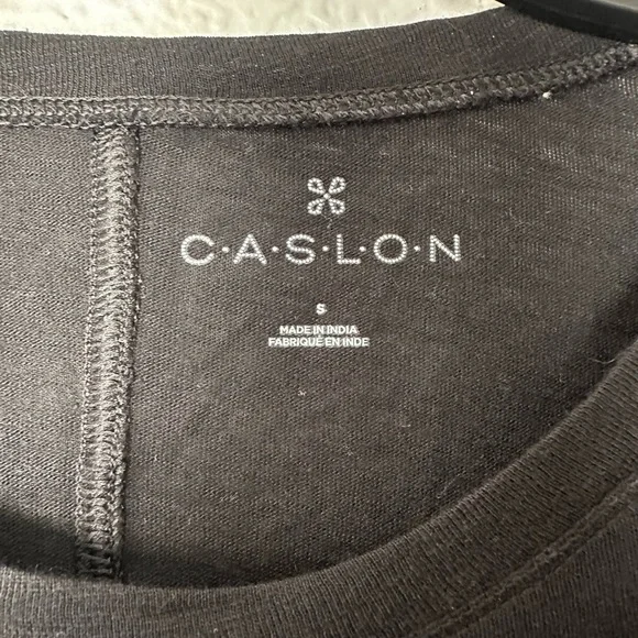 NWT Caslon Black Long Sleeve Crewneck T-Shirt - Picture 4 of 5